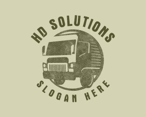 Rustic Truck Transport logo design