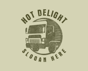 Rustic Truck Transport logo design