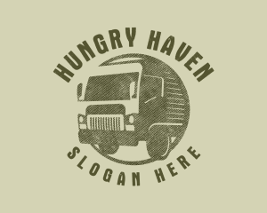 Rustic Truck Transport logo design