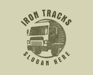 Rustic Truck Transport logo design