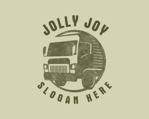 Rustic Truck Transport logo design