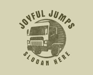 Rustic Truck Transport logo design