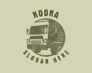 Rustic Truck Transport logo design