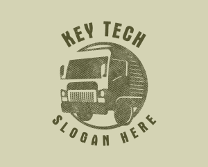 Rustic Truck Transport logo design