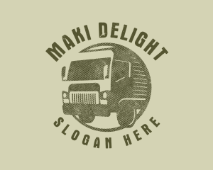 Rustic Truck Transport logo design