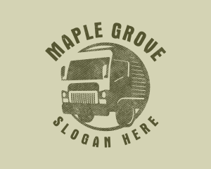 Rustic Truck Transport logo design