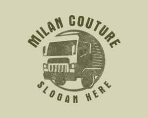 Rustic Truck Transport logo design