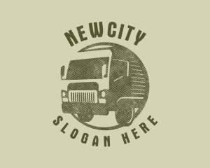 Rustic Truck Transport logo design