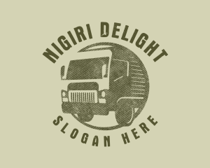 Rustic Truck Transport logo design