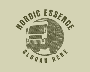 Rustic Truck Transport logo design