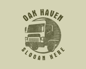 Rustic Truck Transport logo design