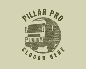 Rustic Truck Transport logo design