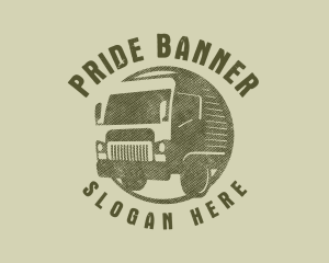 Rustic Truck Transport logo design