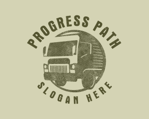 Rustic Truck Transport logo design