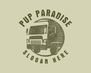 Rustic Truck Transport logo design