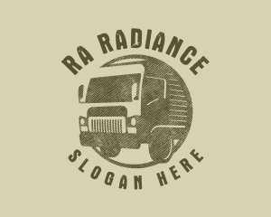 Rustic Truck Transport logo design