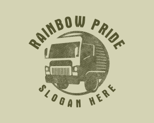 Rustic Truck Transport logo design