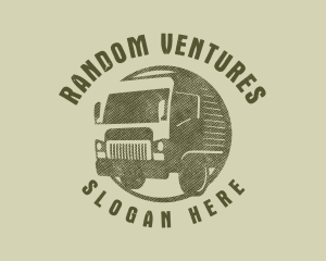 Rustic Truck Transport logo design