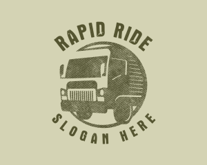 Rustic Truck Transport logo design