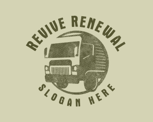 Rustic Truck Transport logo design