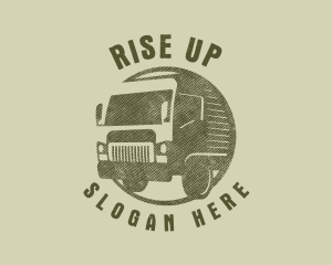 Rustic Truck Transport logo design