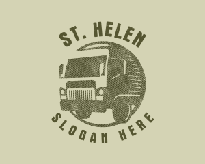 Rustic Truck Transport logo design