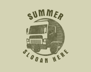 Rustic Truck Transport logo design