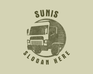 Rustic Truck Transport logo design