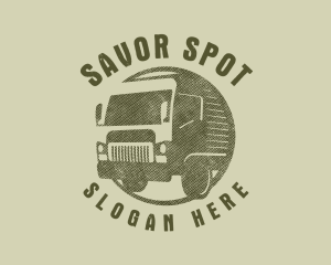 Rustic Truck Transport logo design