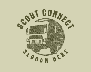 Rustic Truck Transport logo design