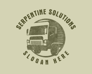 Rustic Truck Transport logo design