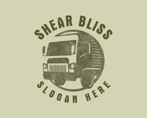 Rustic Truck Transport logo design