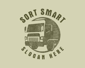 Rustic Truck Transport logo design