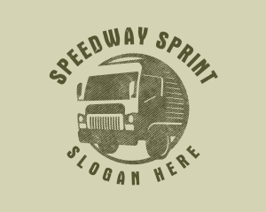 Rustic Truck Transport logo design