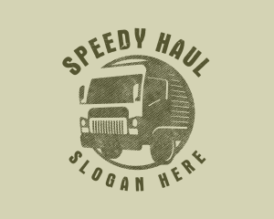 Truck - Rustic Truck Transport logo design