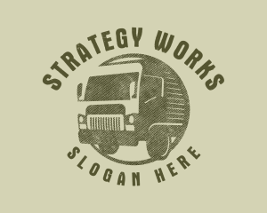 Rustic Truck Transport logo design