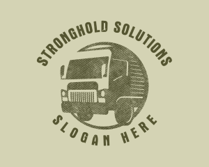 Rustic Truck Transport logo design