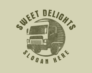 Rustic Truck Transport logo design