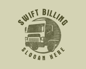 Rustic Truck Transport logo design