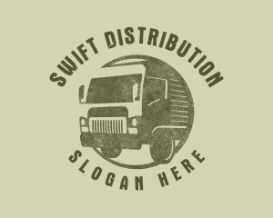 Distribution - Rustic Truck Transport logo design
