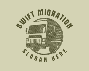 Rustic Truck Transport logo design