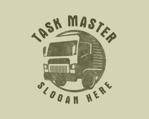 Rustic Truck Transport logo design