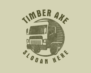 Rustic Truck Transport logo design