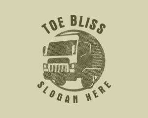 Rustic Truck Transport logo design