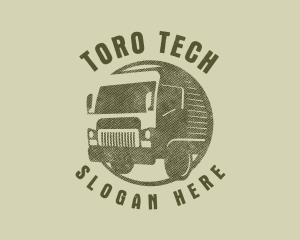 Rustic Truck Transport logo design