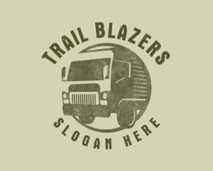 Rustic Truck Transport logo design