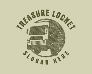 Rustic Truck Transport logo design