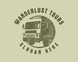 Rustic Truck Transport logo design