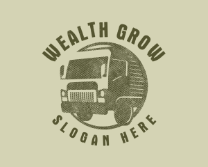 Rustic Truck Transport logo design