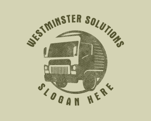 Rustic Truck Transport logo design